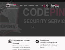 Tablet Screenshot of codepinksecurity.com